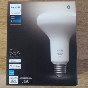 Philips Hue White BR30 LED 65W Equivalent Dimmable Smart Wireless Flood Light Bu
